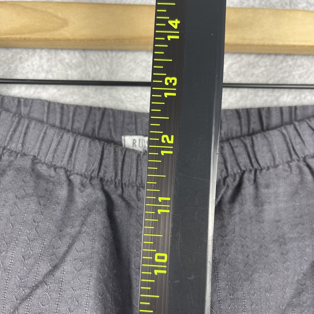 Russ Berens Linen Pull On Pants Womens S Gray Relaxed Lagenlook - Picture 6 of 10